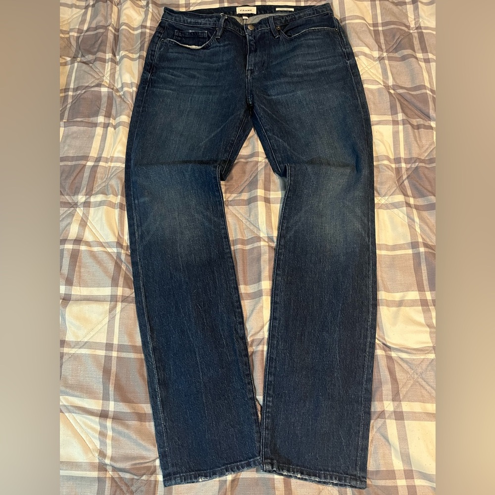 Frame Denim l'homme slim size 34 - Dark Navy Blue - Preowned
